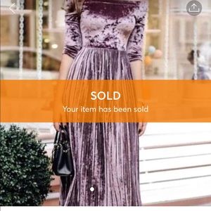 Velvet dress NWOT